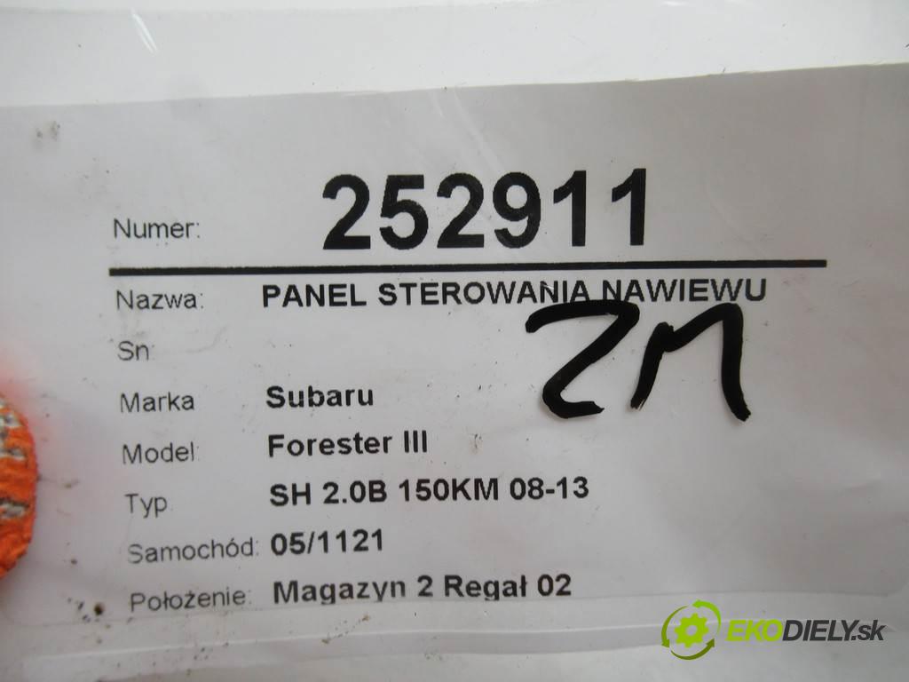 Subaru Forester III  2012 110kw SH 2.0B 150KM 08-13 2000 Panel ovládania kúrenia 72311SC300 (Prepínače, spínače, tlačidlá a ovládače kúrenia)