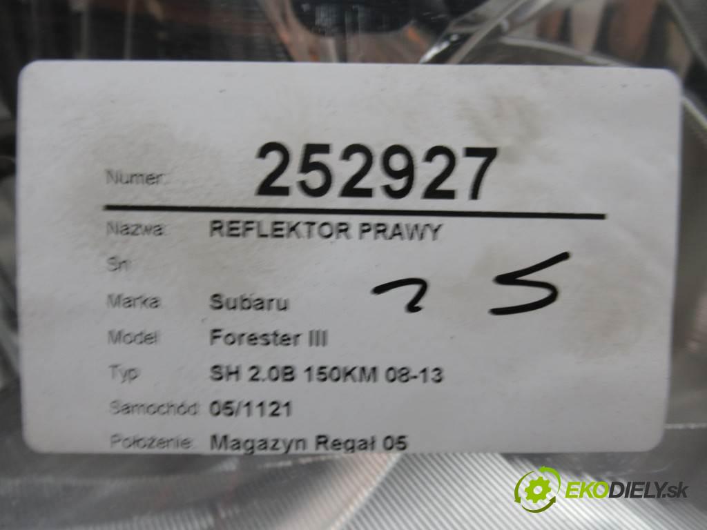 Subaru Forester III  2012 110kw SH 2.0B 150KM 08-13 2000 Svetlomet pravy  (Pravé)