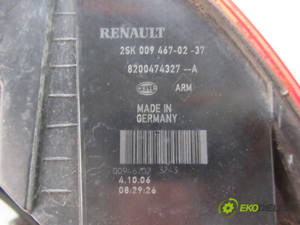 Renault Scenic II FL  2007 82 kW 1.6B 112KM 06-09 1600 světlo zadní část pravá