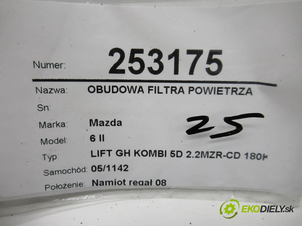 Mazda 6 II  2012  LIFT GH KOMBI 5D 2.2MZR-CD 180KM 07-12 2200 Obal filtra vzduchu 197400-2010 (Obaly filtrov vzduchu)