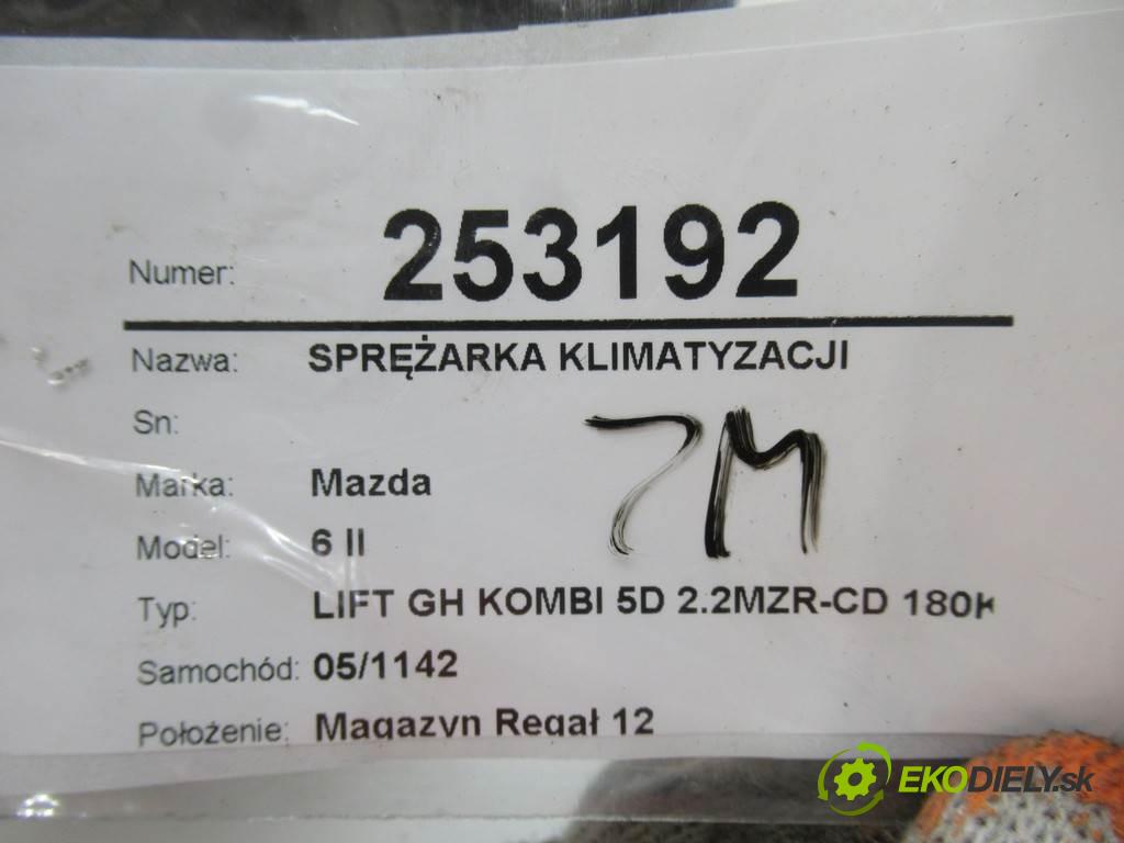 Mazda 6 II  2012  LIFT GH KOMBI 5D 2.2MZR-CD 180KM 07-12 2200 kompresor klimatizace H12A1AV4HE (Kompresory)