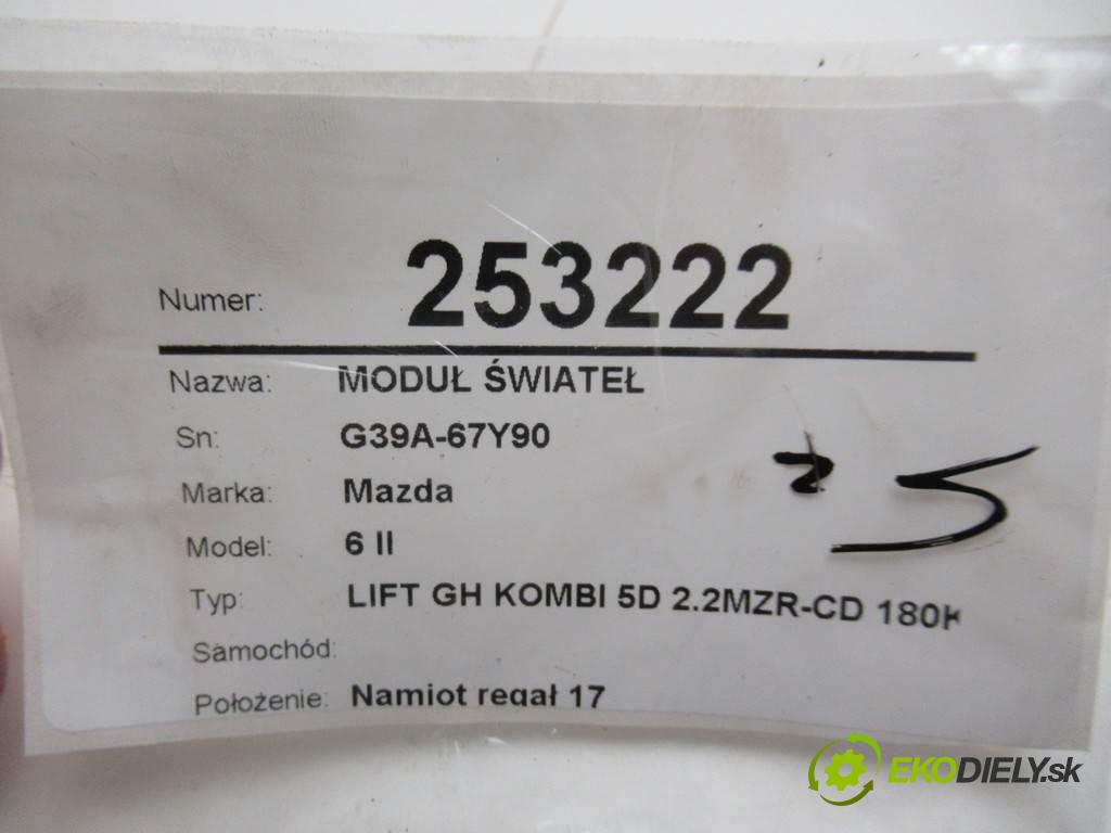 Mazda 6 II    LIFT GH KOMBI 5D 2.2MZR-CD 180KM 07-12  Modul svetiel G39A-67Y90 (Ostatné)