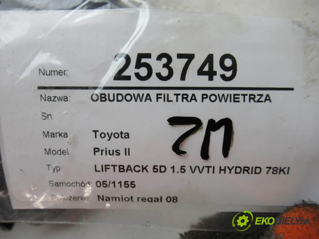 Toyota Prius II  2005 57 kW LIFTBACK 5D 1.5 VVTI HYDRID 78KM 03-09 1500 obal filtra vzduchu 100140-6970 (Kryty filtrů)