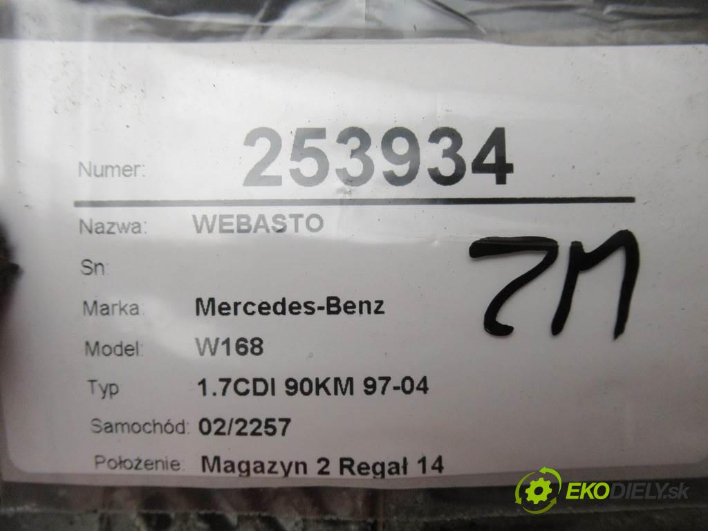 Mercedes-Benz W168  1999 66 kW 1.7CDI 90KM 97-04 1700 Webasto 1685000698 (Webasto)