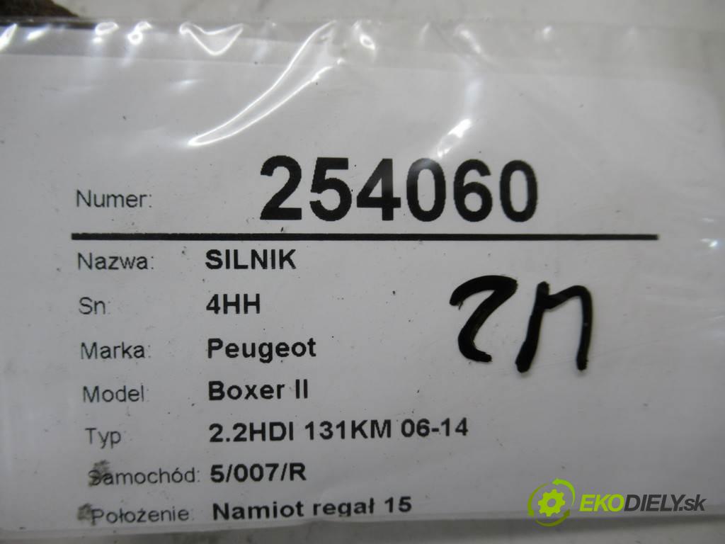 Peugeot Boxer II  2012 96 kW 2.2HDI 131KM 06-14 2200 motor 4HH (Motory (kompletní))