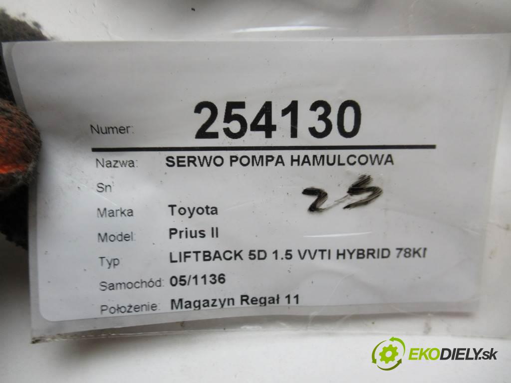Toyota Prius II  2005 57kw LIFTBACK 5D 1.5 VVTI HYBRID 78KM 03-09 1500 Posilovač Pumpa brzdová 132030-40120 (Posilňovače bŕzd)