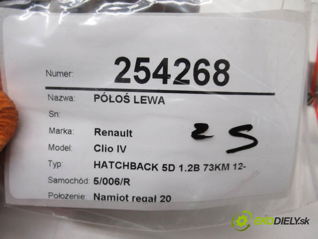 Renault Clio III LIFT  2013 55 kW HATCHBACK 5D 1.2B 73KM 09-12 1100 Poloos ľavá strana  (Poloosy)