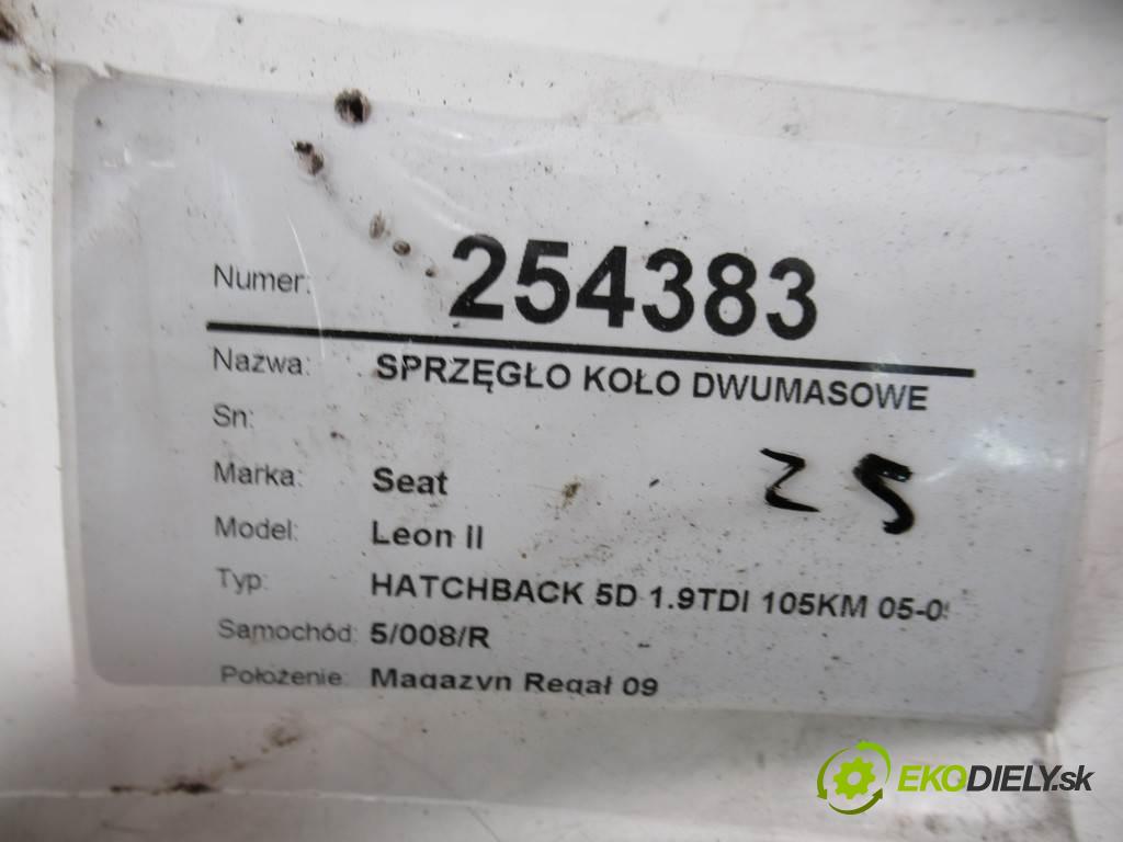 Seat Leon II  2005 77 kW HATCHBACK 5D 1.9TDI 105KM 05-09 1900 Spojková sada (bez ložiska) koleso dvojhmota  (Dvojhmotné zotrvačníky)