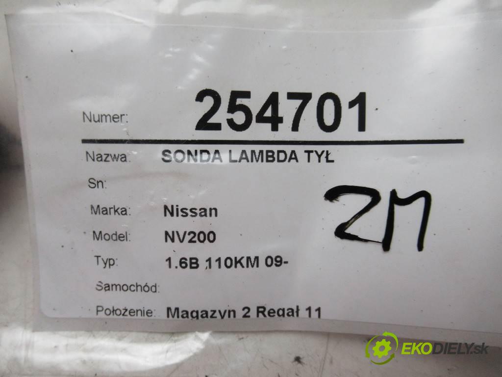Nissan NV200    1.6B 110KM 09-  sonda lambda zad 0ZA603-N5 (Lambda sondy)