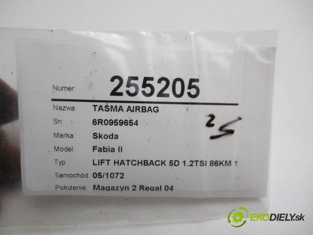 Skoda Fabia II  2014  LIFT HATCHBACK 5D 1.2TSI 86KM 10-14 1200 Krúžok, slimák airbag 6R0959654 (Airbagy)