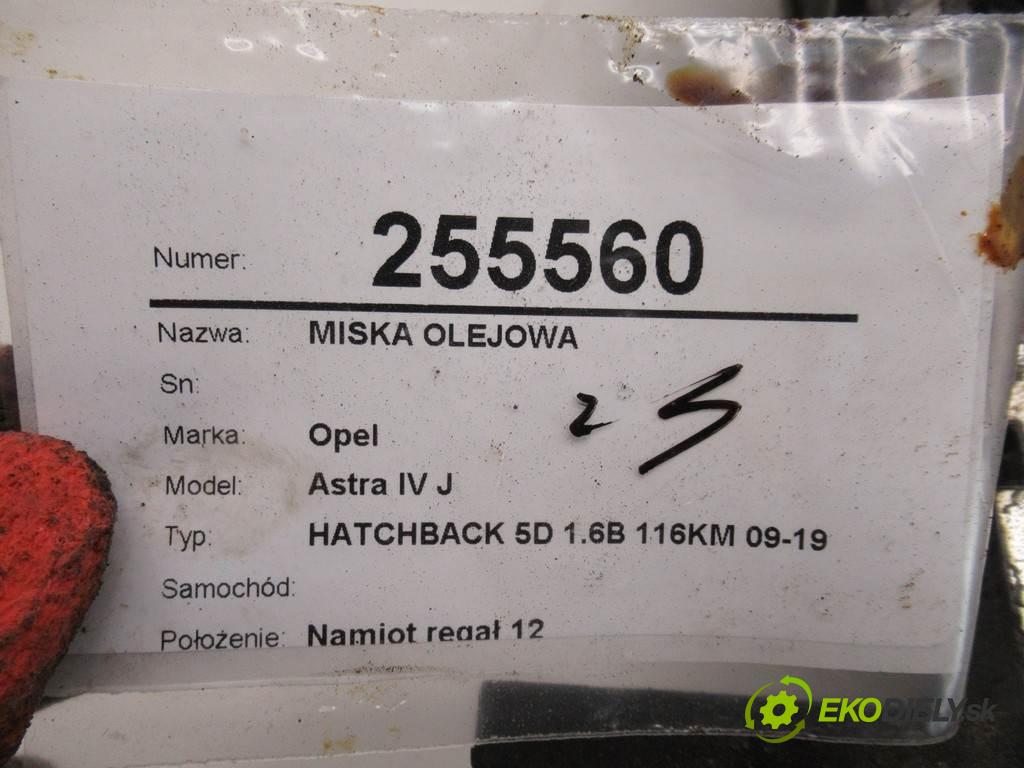 Opel Astra IV J    HATCHBACK 5D 1.6B 116KM 09-19  vaňa olejová 55355007 (Olejové vane)
