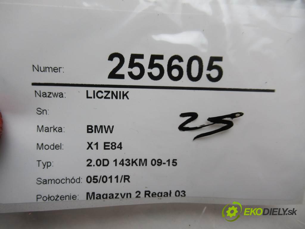 BMW X1 E84  2012 105KW 2.0D 143KM 09-15 2000 Prístrojovka 9242371 (Prístrojové dosky, displeje)