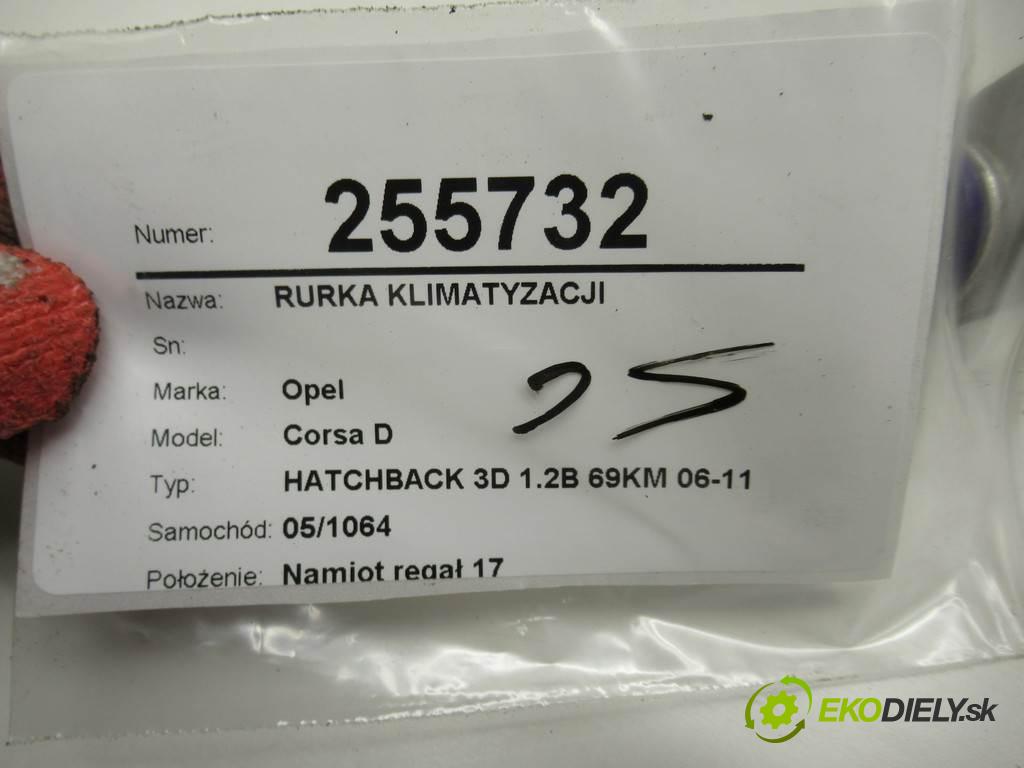 Opel Corsa D   2011  HATCHBACK 3D 1.2B 69KM 06-11 1229 rúrka klimatizace  (Rozvody klimatizace)