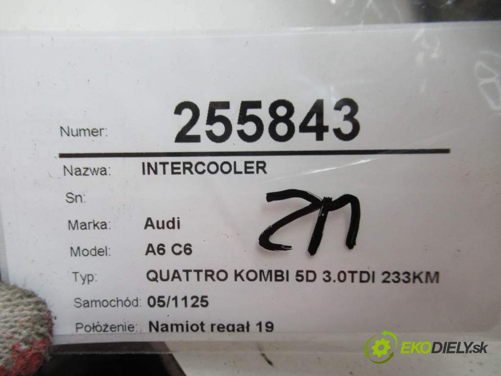 Audi A6 C6  2006 171 kW QUATTRO KOMBI 5D 3.0TDI 233KM 04-08 3000 intercooler 1J0145803A (Intercoolery (chladiče nasávaného vzduchu))