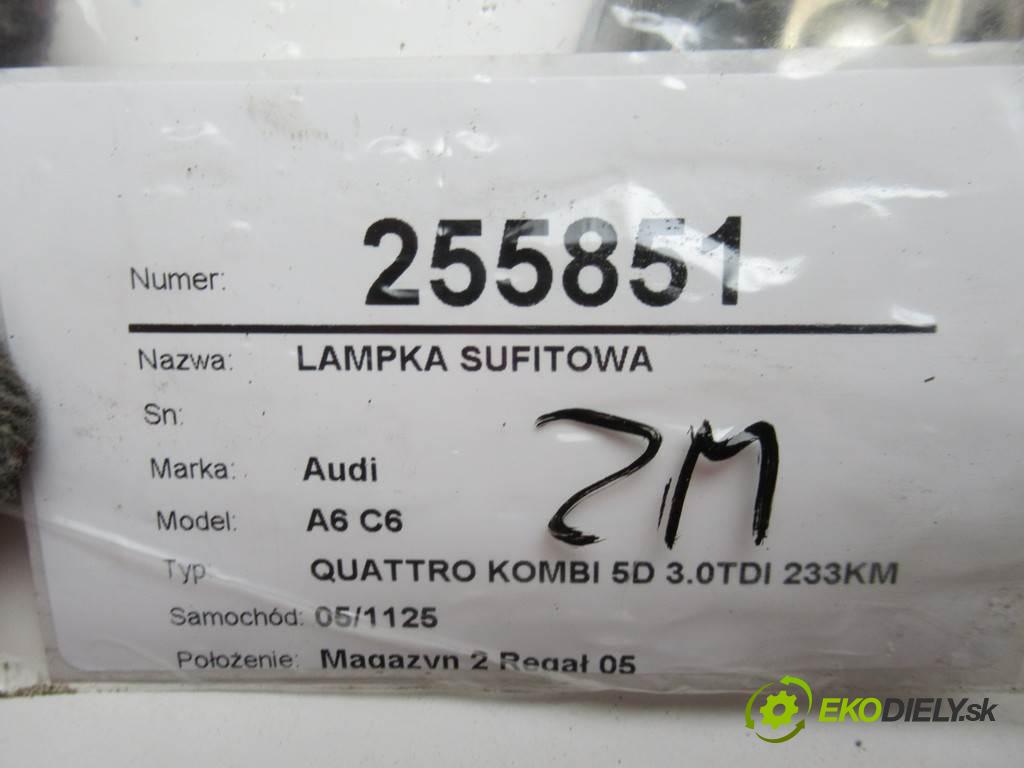 Audi A6 C6  2006 171 kW QUATTRO KOMBI 5D 3.0TDI 233KM 04-08 3000 světlo stropní  (Osvětlení interiéru)