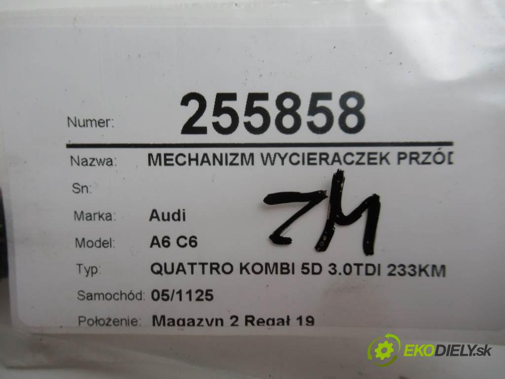 Audi A6 C6  2006 171 kW QUATTRO KOMBI 5D 3.0TDI 233KM 04-08 3000 Mechanizmus stieračov predný 4F1955119B (Motorčeky stieračov predné)