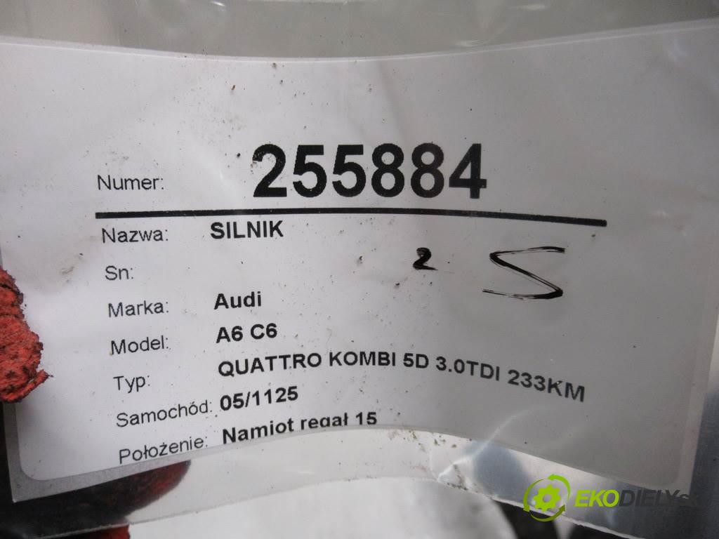 Audi A6 C6  2006 171 kW QUATTRO KOMBI 5D 3.0TDI 233KM 04-08 3000 motor ASB (Motory (kompletní))