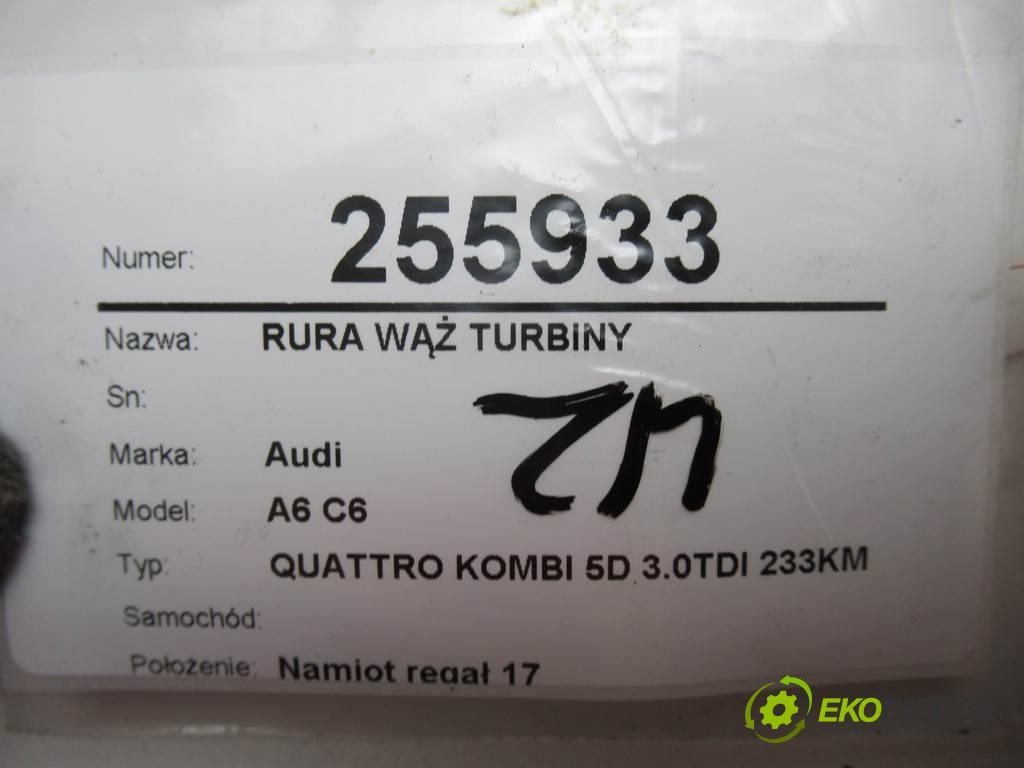 Audi A6 C6    QUATTRO KOMBI 5D 3.0TDI 233KM 04-08  Rúra hadice turba 4F0145979A (Hadice intercoolera)