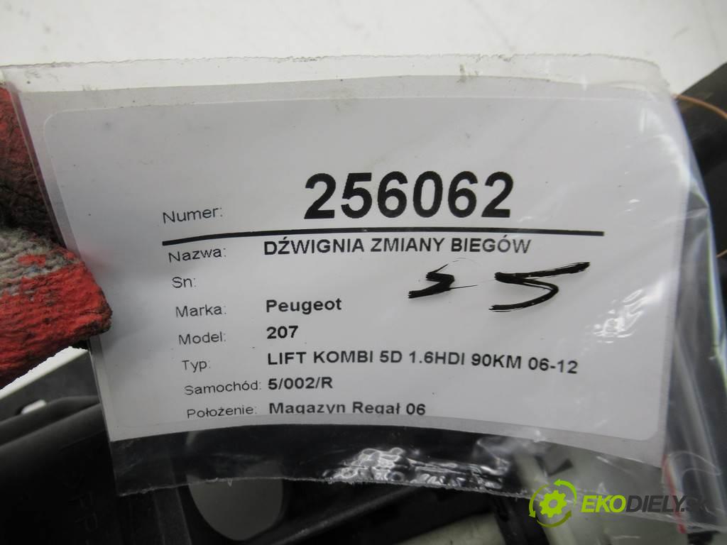 Peugeot 207  2010 66 kW LIFT KOMBI 5D 1.6HDI 90KM 06-12 1600 Kulisa - - 9689044780 (Rýchlostné páky / kulisy)