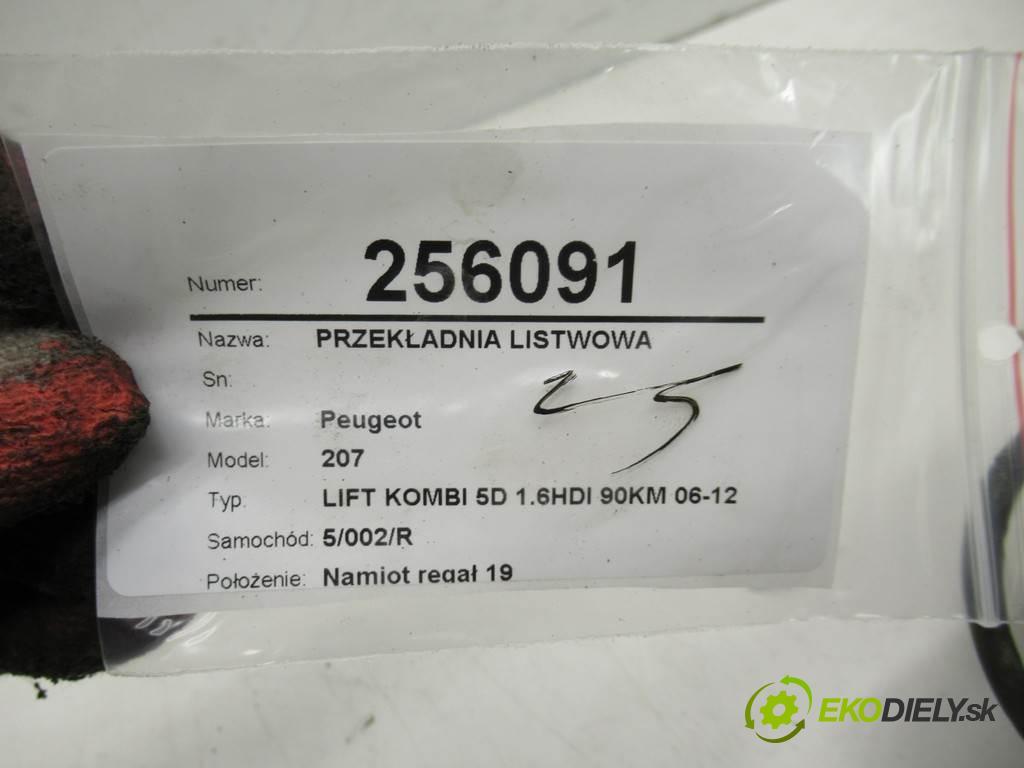 Peugeot 207  2010 66 kW LIFT KOMBI 5D 1.6HDI 90KM 06-12 1600 řízení - 6700002168 6820000170 (Řízení)