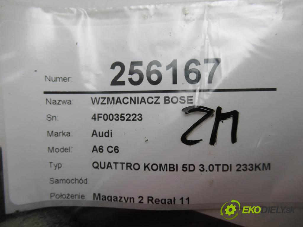 Audi A6 C6    QUATTRO KOMBI 5D 3.0TDI 233KM 04-08  Zosilňovač Bose 4F0035223 (Zosilňovače)