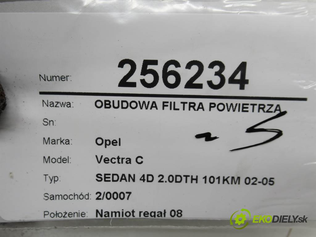 Opel Vectra C  2002 74 kW SEDAN 4D 2.0DTH 101KM 02-05 2000 obal filtra vzduchu 9177266 (Kryty filtrů)