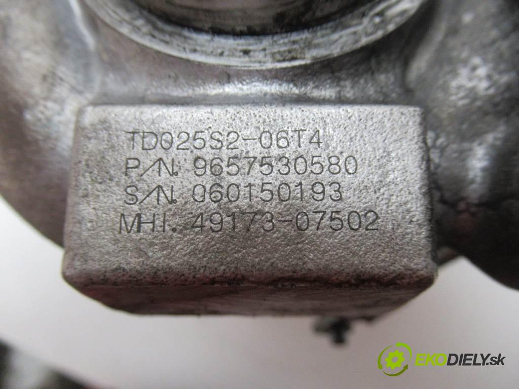 Citroen Berlingo I FL  2007 66 kW 1.6HDI 90KM 02-10 1600 Turbodúchadlo,turbo 9657530580 (Turbodúchadlá (kompletné))