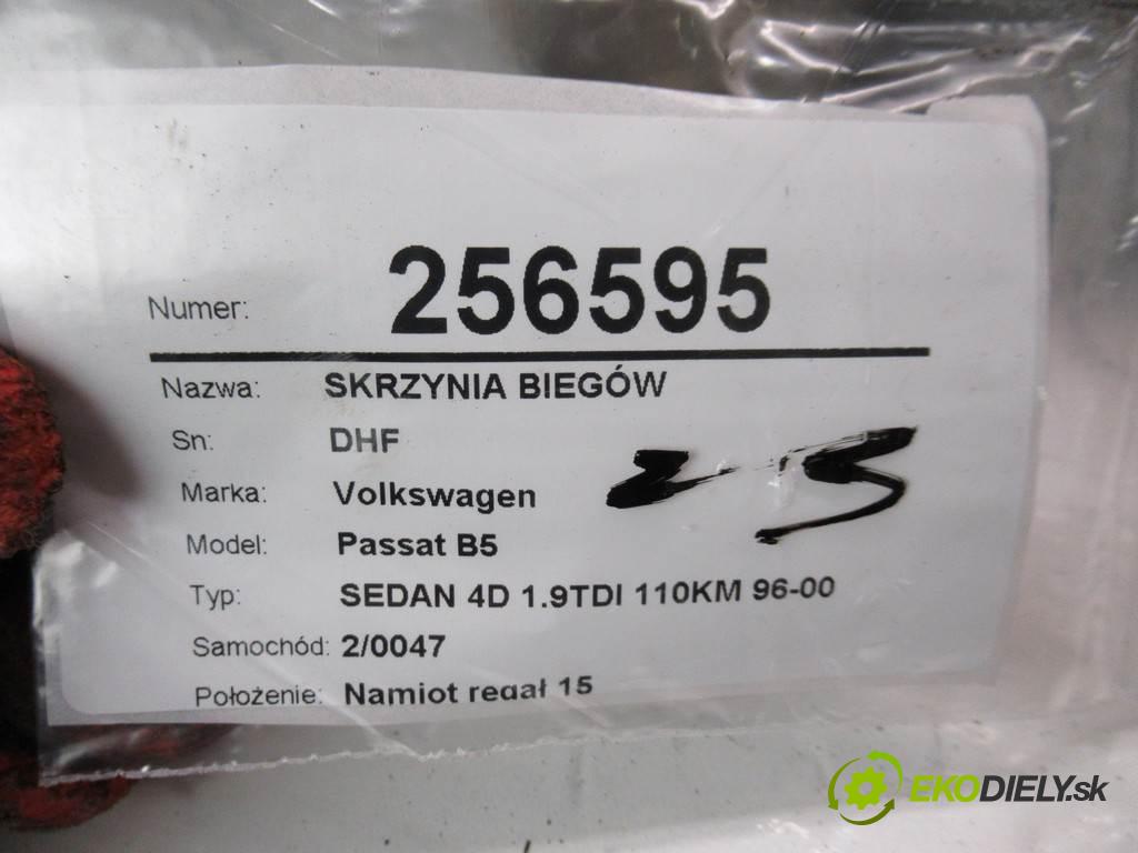 Volkswagen Passat B5  1997 81 kW SEDAN 4D 1.9TDI 110KM 96-00 1900 Prevodovka - DHF (Prevodovky)