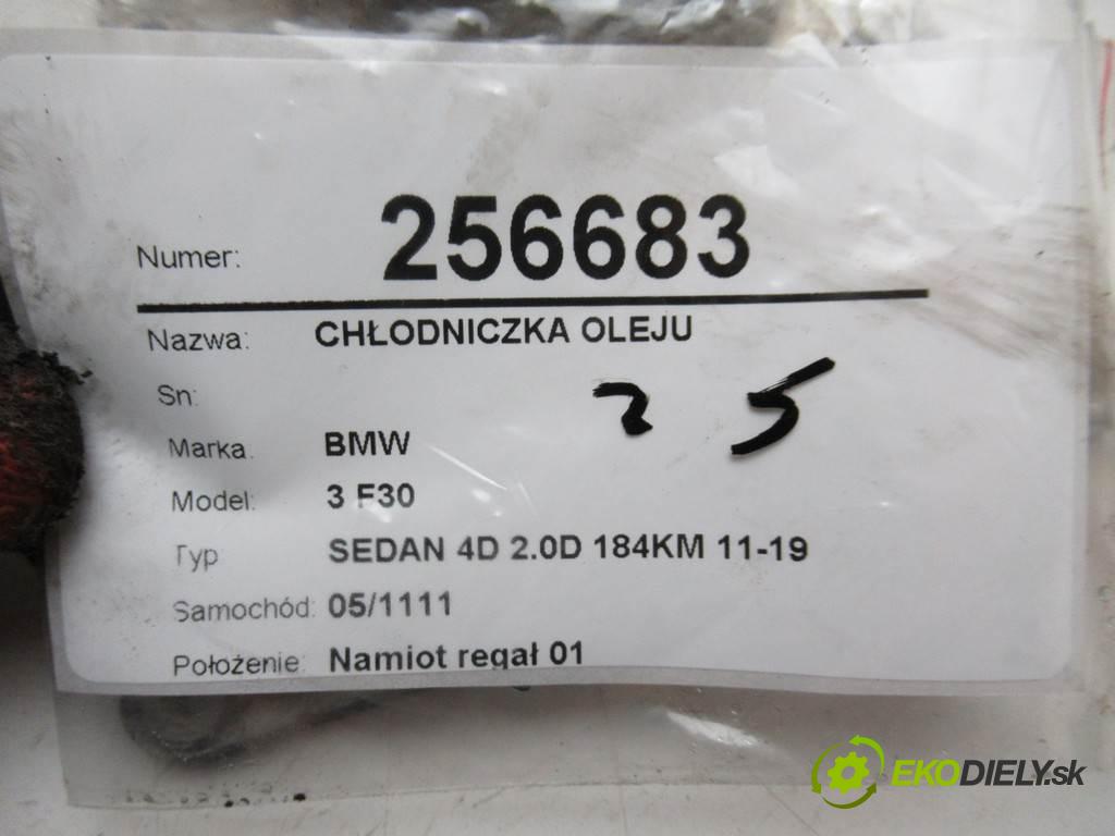 BMW 3 F30  2015 135 kW SEDAN 4D 2.0D 184KM 11-19 2000 Chladič oleja 8507626 (Chladiče oleja)