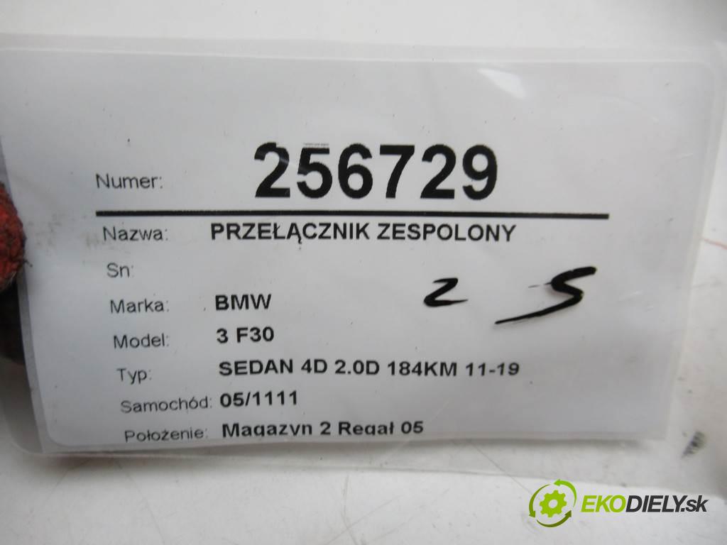 BMW 3 F30  2015 135 kW SEDAN 4D 2.0D 184KM 11-19 2000 Prepínač kombinovaný 9351139 (Prepínače, spínače, tlačidlá a ovládače kúrenia)