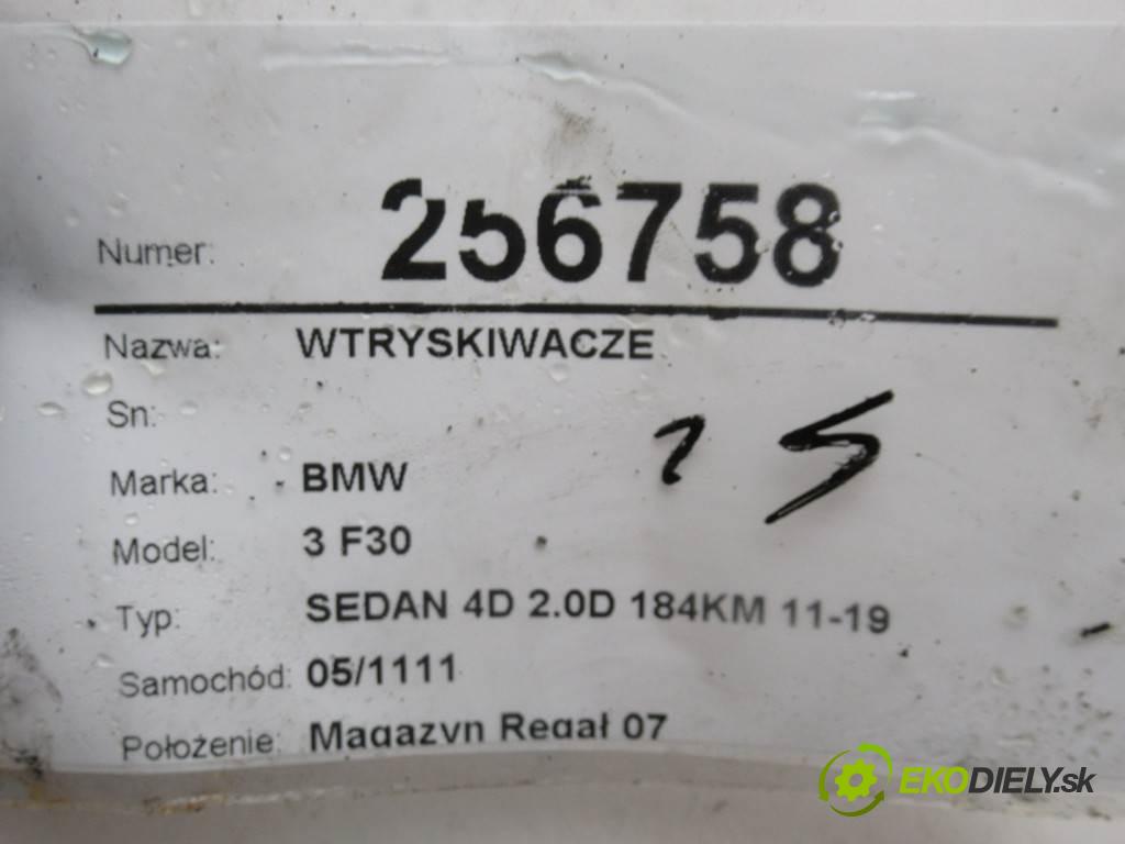 BMW 3 F30  2015 135 kW SEDAN 4D 2.0D 184KM 11-19 2000 vstřikovací ventily 0445110616