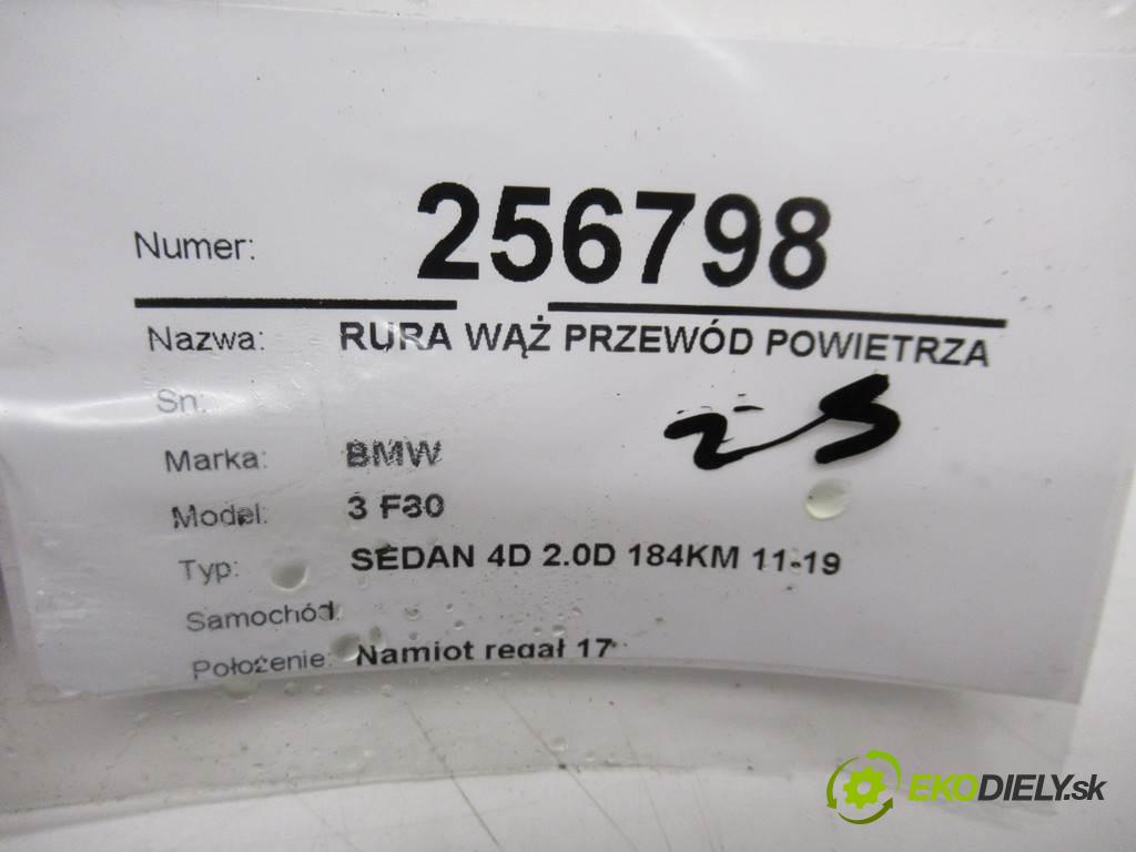 BMW 3 F30    SEDAN 4D 2.0D 184KM 11-19  Rúra hadica Rúrka vzduchu 7810765 7807991 (Hadice chladenia vzduchu)
