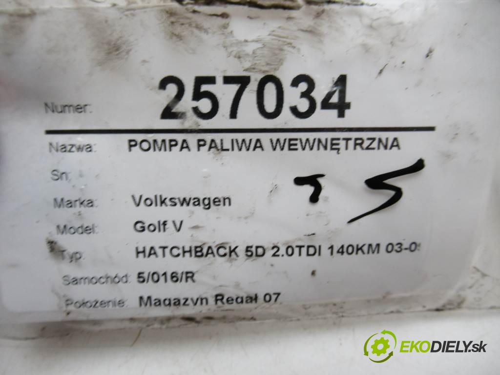 Volkswagen Golf V  2005 103kw HATCHBACK 5D 2.0TDI 140KM 03-09 1900 pumpa paliva vnitřní MAM00013 (Palivové pumpy, čerpadla)