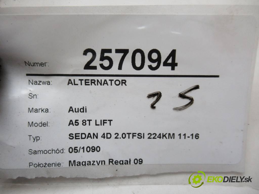 Audi A5 8T LIFT  2015 165 kW SEDAN 4D 2.0TFSI 224KM 11-16 2000 Alternátor 06H903018J (Alternátory)