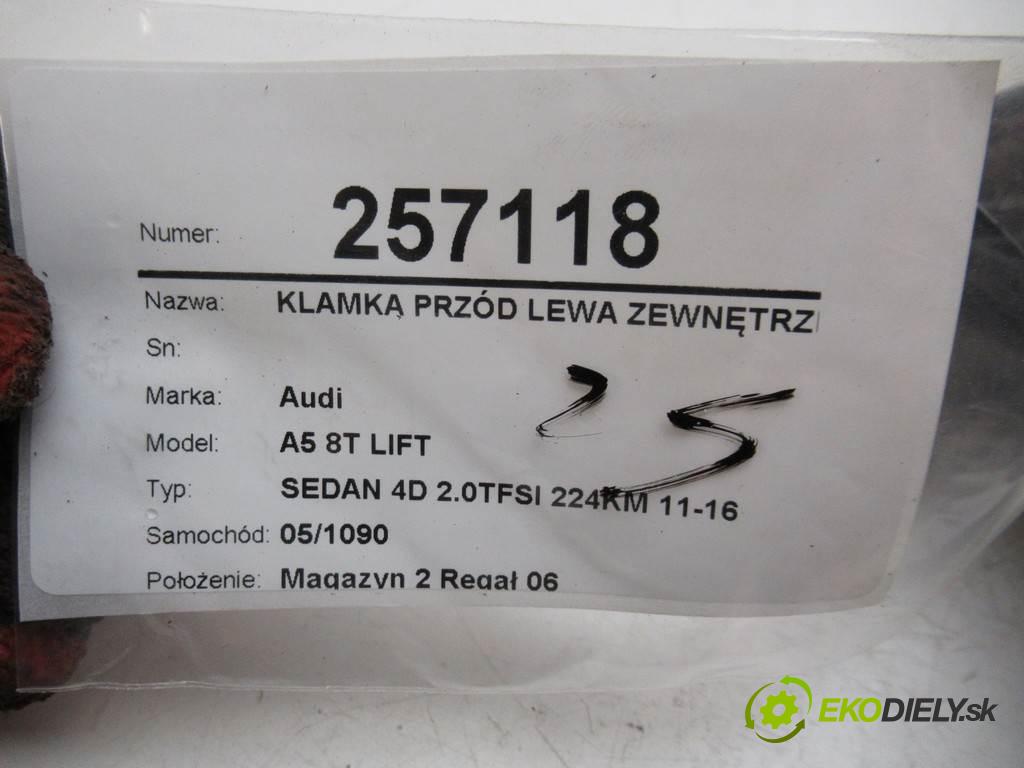 Audi A5 8T LIFT  2015 165 kW SEDAN 4D 2.0TFSI 224KM 11-16 2000 Kľučka predný ľavá strana vonkajšia  (Vonkajšie predné ľavé)