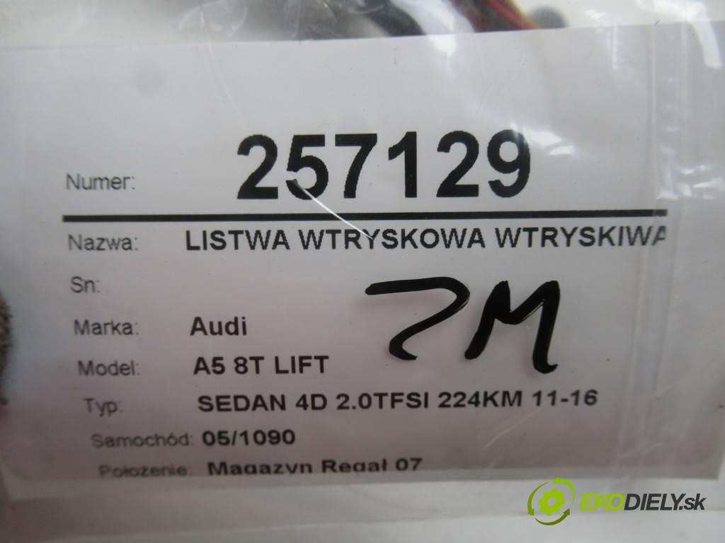 Audi A5 8T LIFT  2015 165 kW SEDAN 4D 2.0TFSI 224KM 11-16 2000 Lišta vstrekovacia Vstrekovacie ventily 06L971627A (Vstrekovacie lišty)