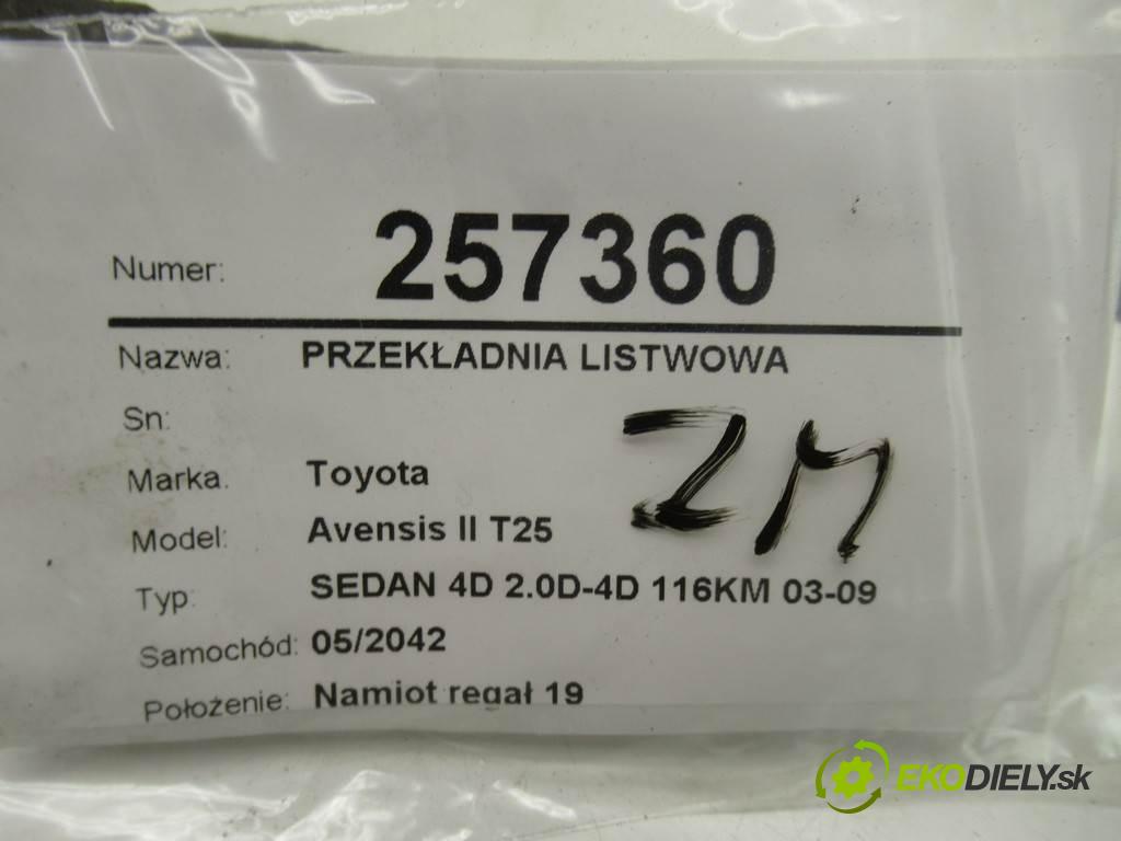 Toyota Avensis II T25  2004  SEDAN 4D 2.0D-4D 116KM 03-09 2000 riadenie - 7891501172 (Riadenia)
