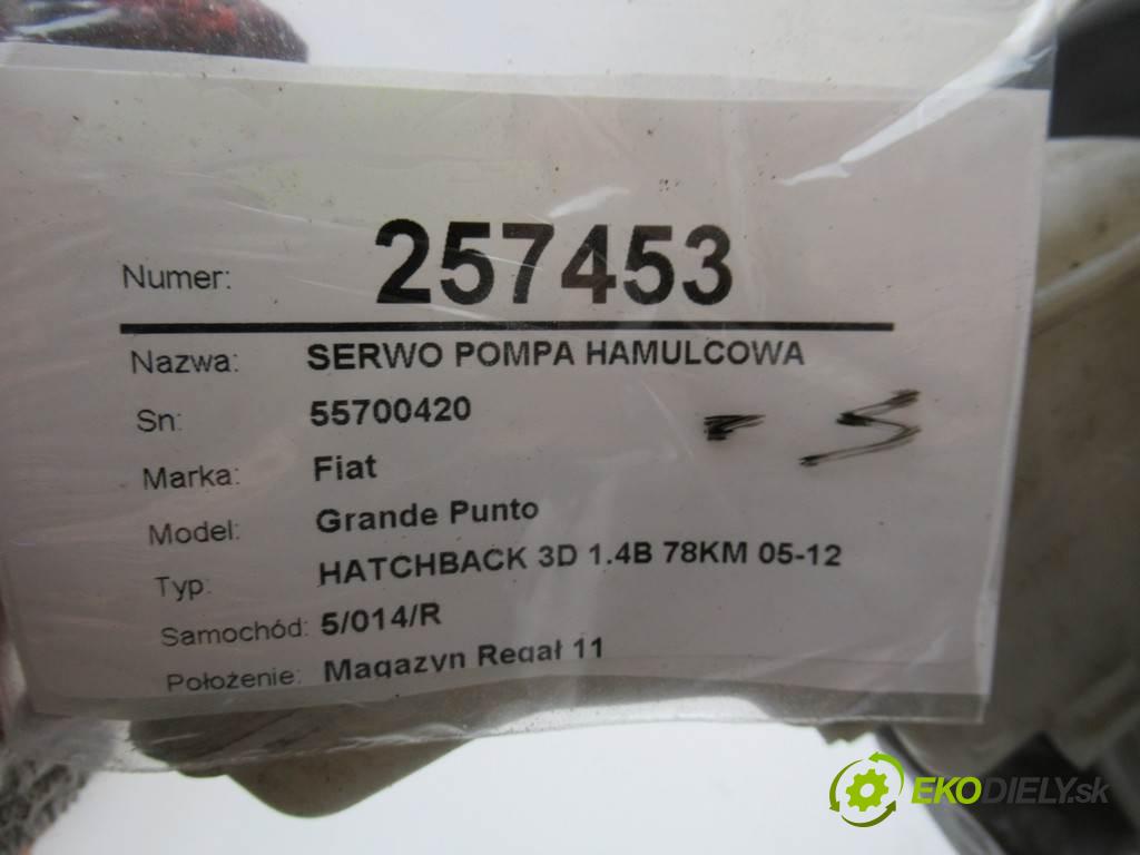 Fiat Grande Punto  2007 57 kW HATCHBACK 3D 1.4B 78KM 05-12 1400 posilovač pumpa brzdová 55700420 (Posilovače brzd)