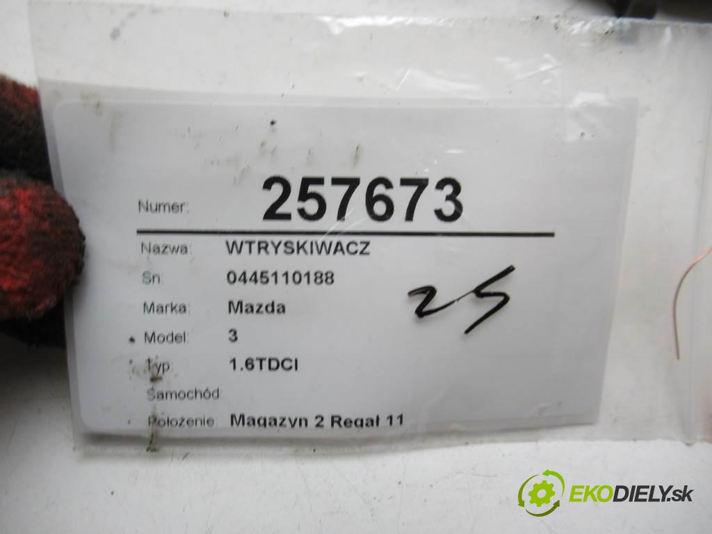 Mazda 3    1.6TDCI  vstrekovač 0445110188
