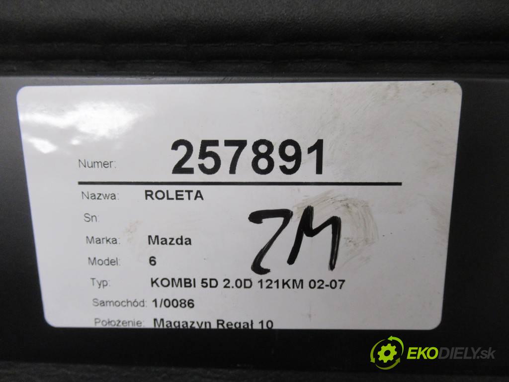 Mazda 6  2004  KOMBI 5D 2.0D 121KM 02-07 2000 Roleta  (Rolety kufru)