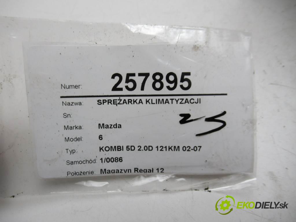 Mazda 6  2004  KOMBI 5D 2.0D 121KM 02-07 2000 kompresor klimatizace  (Kompresory)