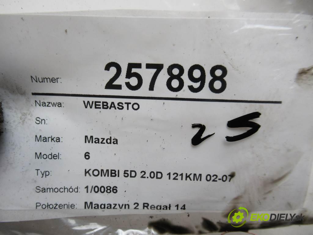 Mazda 6  2004  KOMBI 5D 2.0D 121KM 02-07 2000 Webasto RF5C-209AO (Webasto)