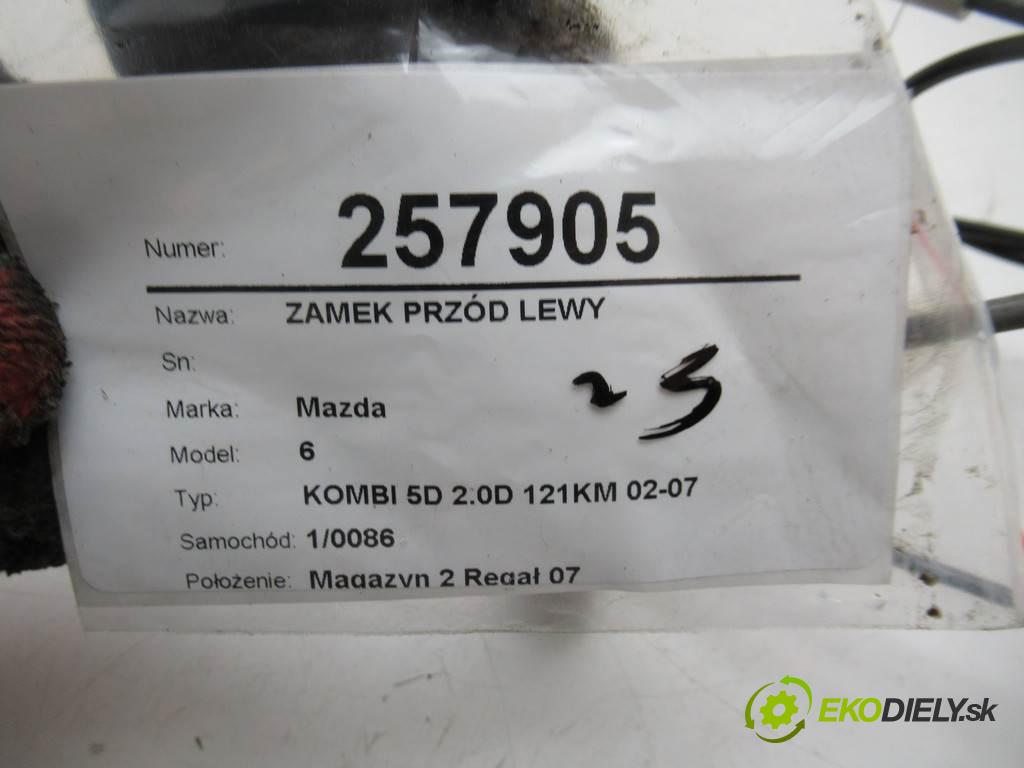 Mazda 6  2004  KOMBI 5D 2.0D 121KM 02-07 2000 zámok přední část levý