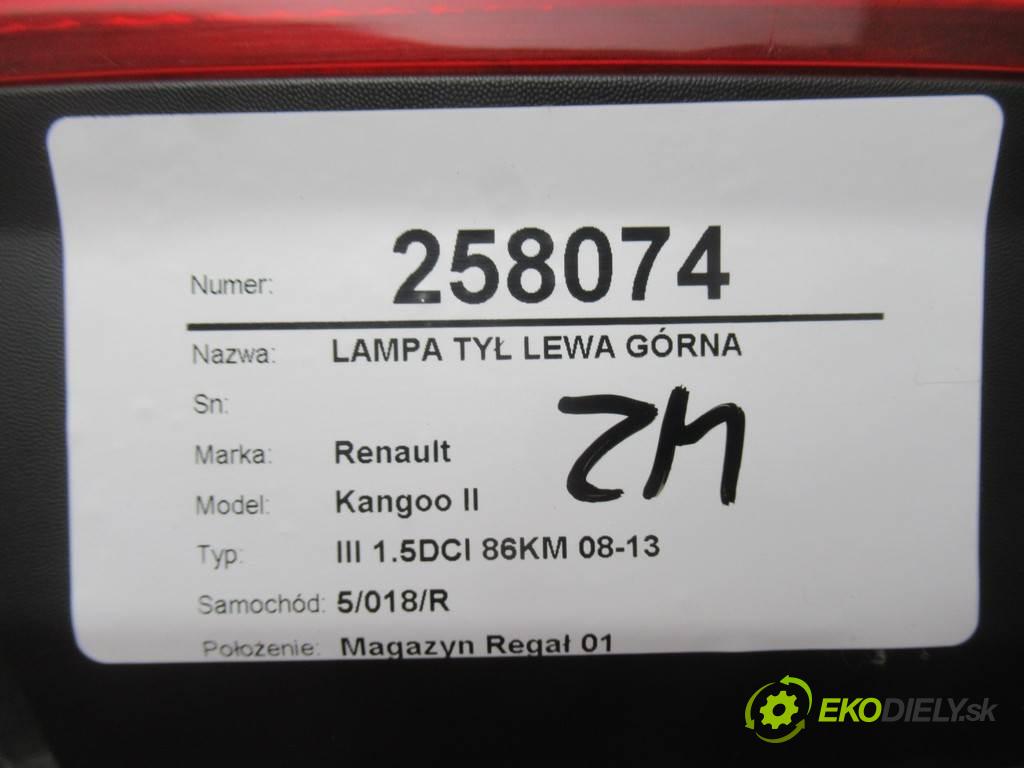 Renault Kangoo II  2009 63 kW III 1.5DCI 86KM 08-13 1500 světlo zadní část levá strana horní 8200419966
