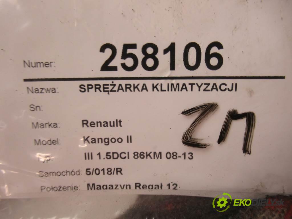 Renault Kangoo II  2009 63 kW III 1.5DCI 86KM 08-13 1500 kompresor klimatizace 8200953359 (Kompresory)