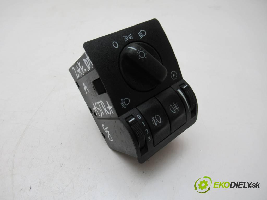 Opel Astra G    A  Spínač svetiel na prístrojovej doske 90561378 (Prepínače, spínače, tlačidlá a ovládače kúrenia)