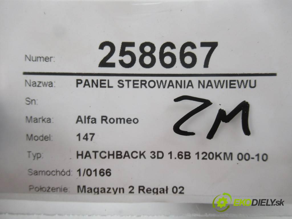 Alfa Romeo 147  2001 88 kW HATCHBACK 3D 1.6B 120KM 00-10 1600 Panel ovládania kúrenia 07353063490 (Prepínače, spínače, tlačidlá a ovládače kúrenia)