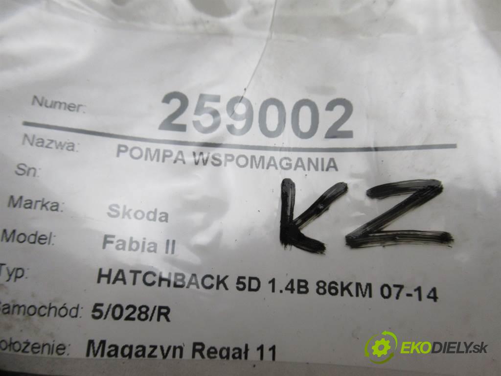 Skoda Fabia II  2008 63 kW HATCHBACK 5D 1.4B 86KM 07-14 1400 Pumpa servočerpadlo 6Q0423156AB (Servočerpadlá, pumpy riadenia)