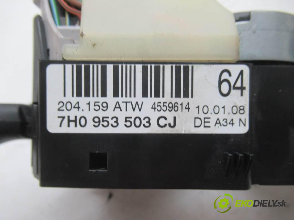 Skoda Fabia II  2008 63 kW HATCHBACK 5D 1.4B 86KM 07-14 1400 Prepínač kombinovaný 7H0953503CJ (Prepínače, spínače, tlačidlá a ovládače kúrenia)