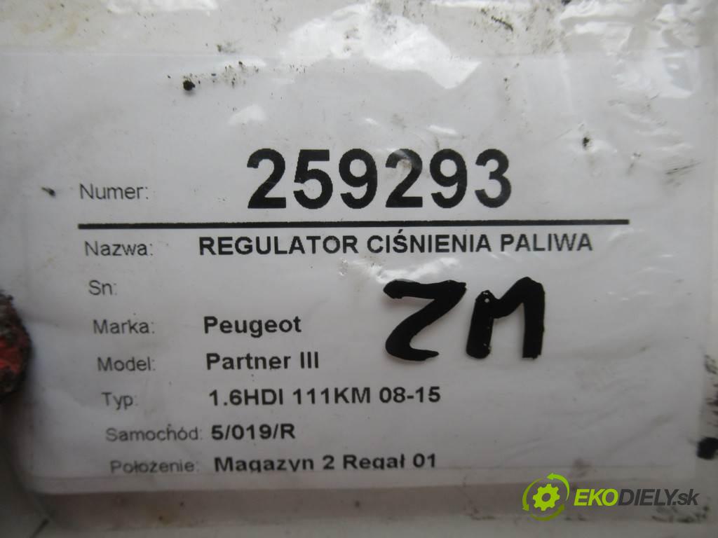Peugeot Partner III  2011 82 kW 1.6HDI 111KM 08-15 1600 Regulátor tlaku paliva  (Ostatní)